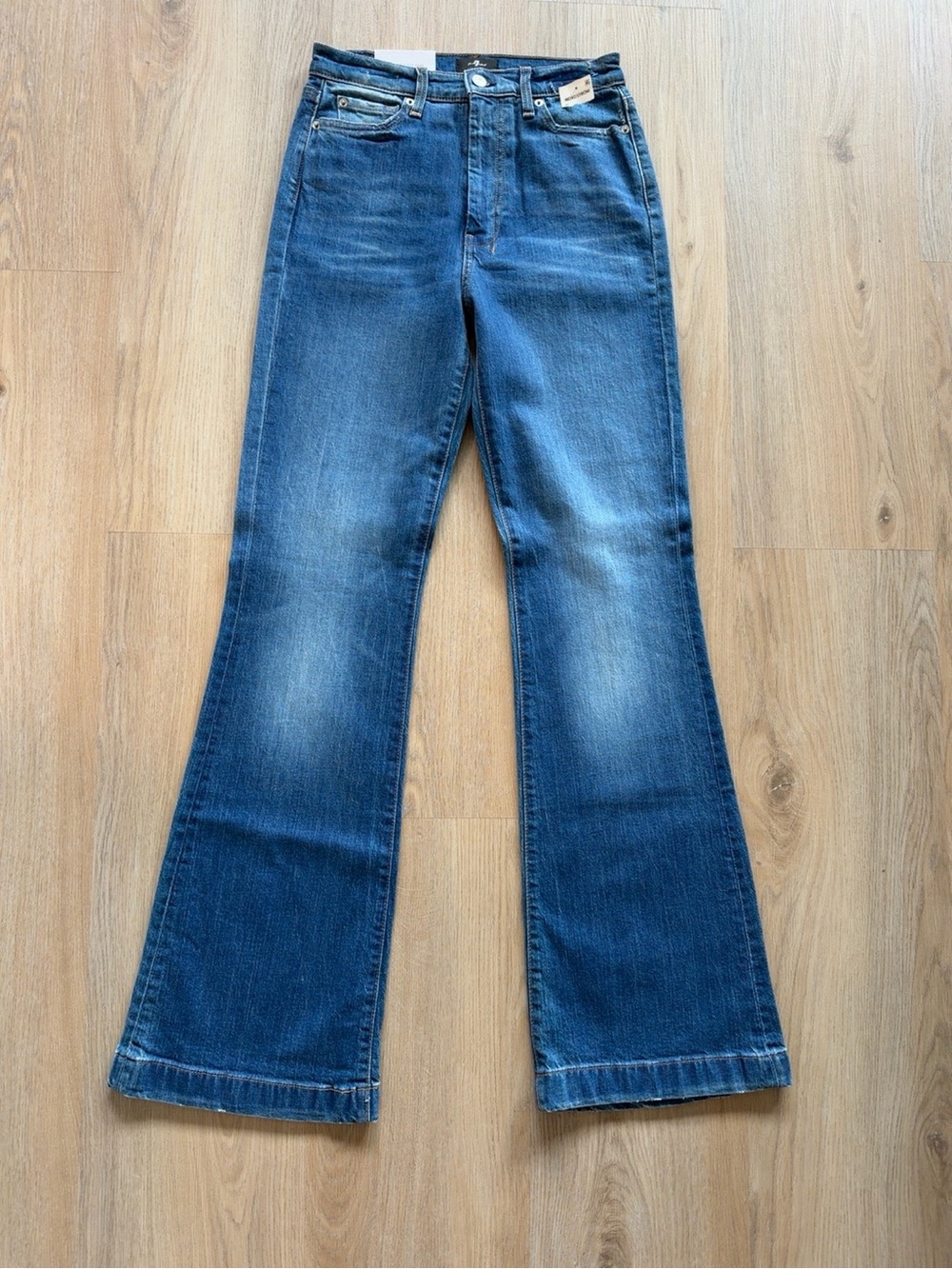 7 For All Mankind Ultra High Rise Dojo Flare Jeans Size 27 NWT
